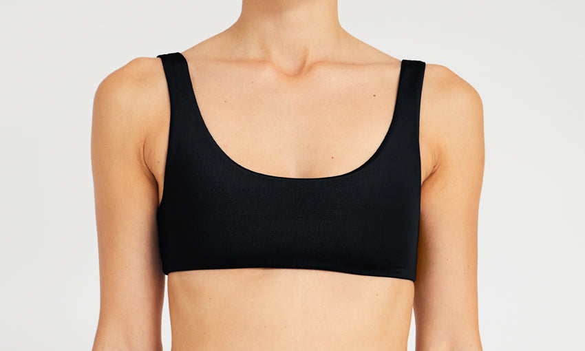 TOP – sporty, black – Front