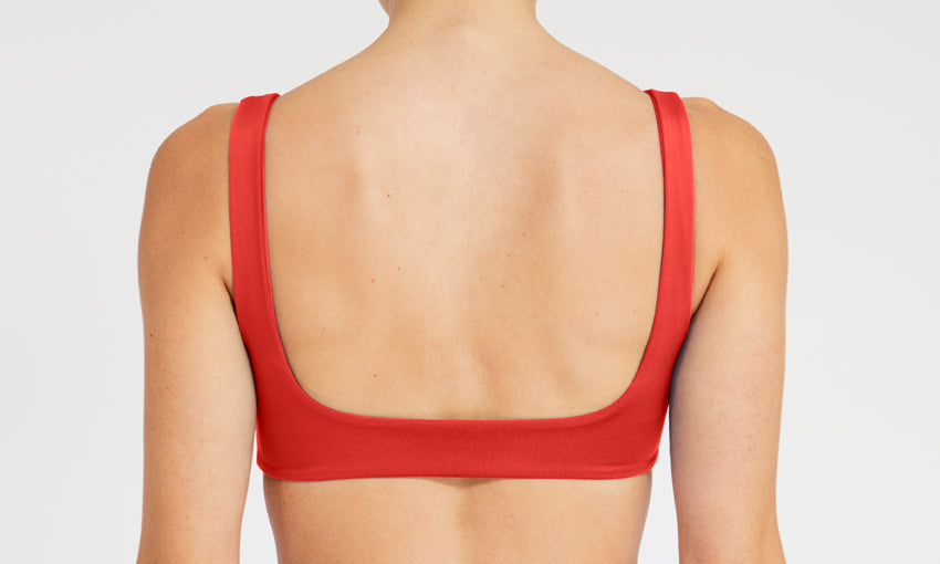 TOP – sporty, red – Back