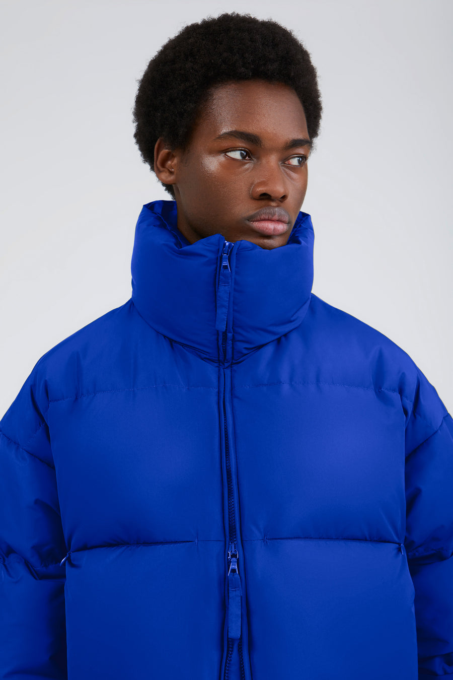 SWISS WASTE JACKET (unisex) – short, Yves-Klein-blue