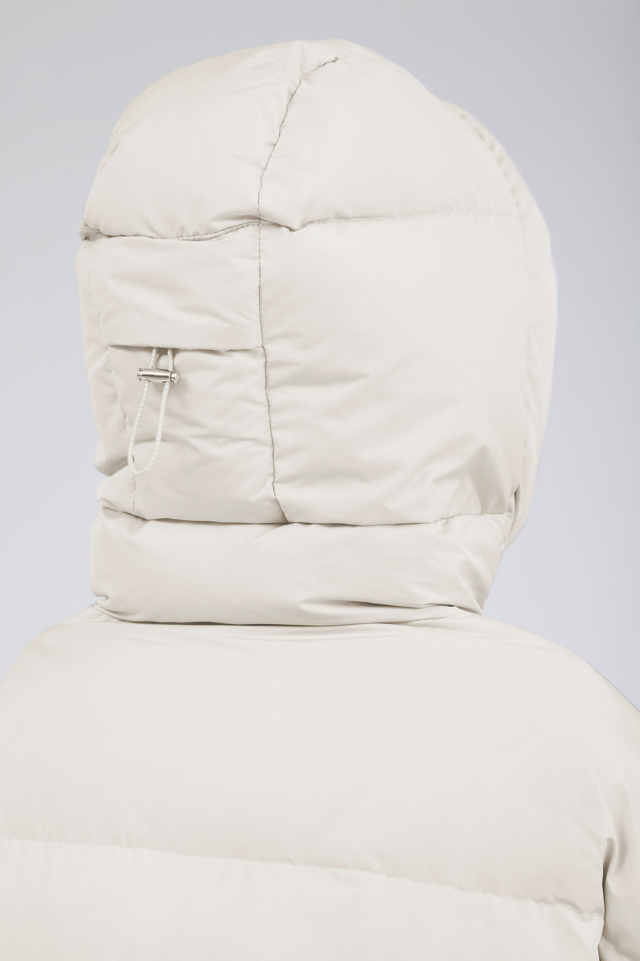 SWISS WASTE JACKET (unisex) – long, off white