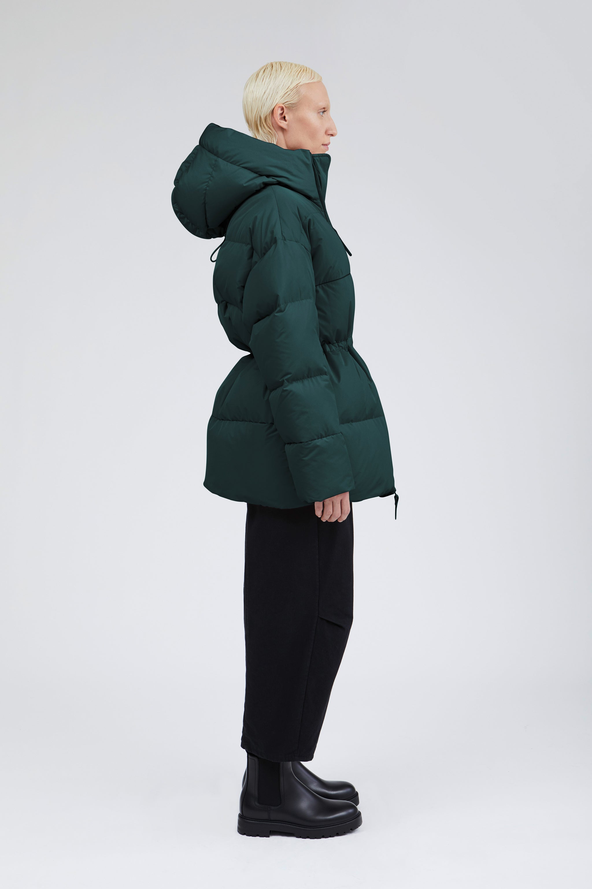 SWISS WASTE JACKET (unisex) – long, forest – ROUND RIVERS