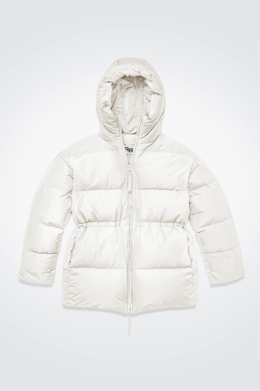 SWISS WASTE JACKET (unisex) – long, off white