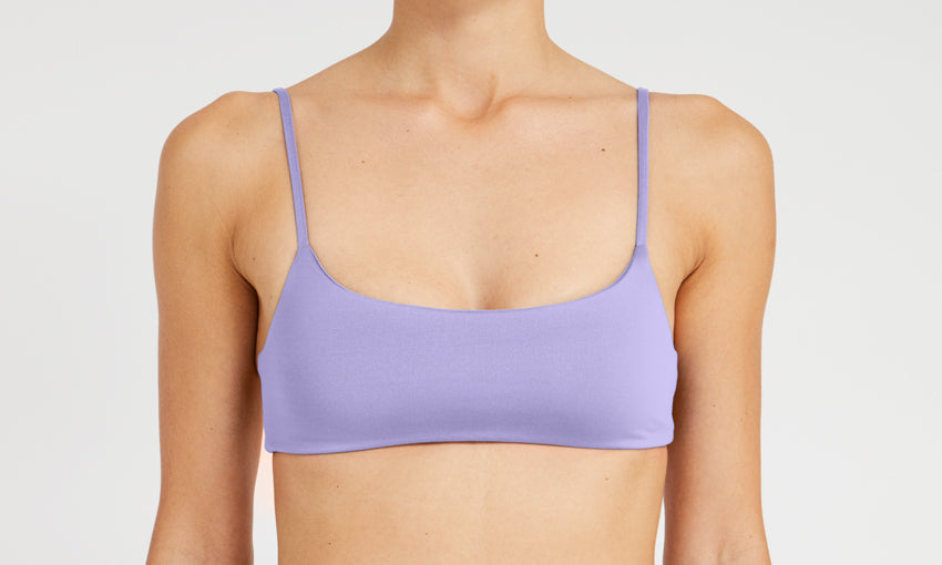 TOP – oval, lavender – Front