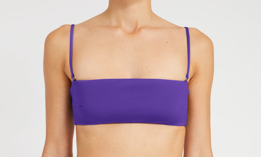TOP – bandeau, purple – Front