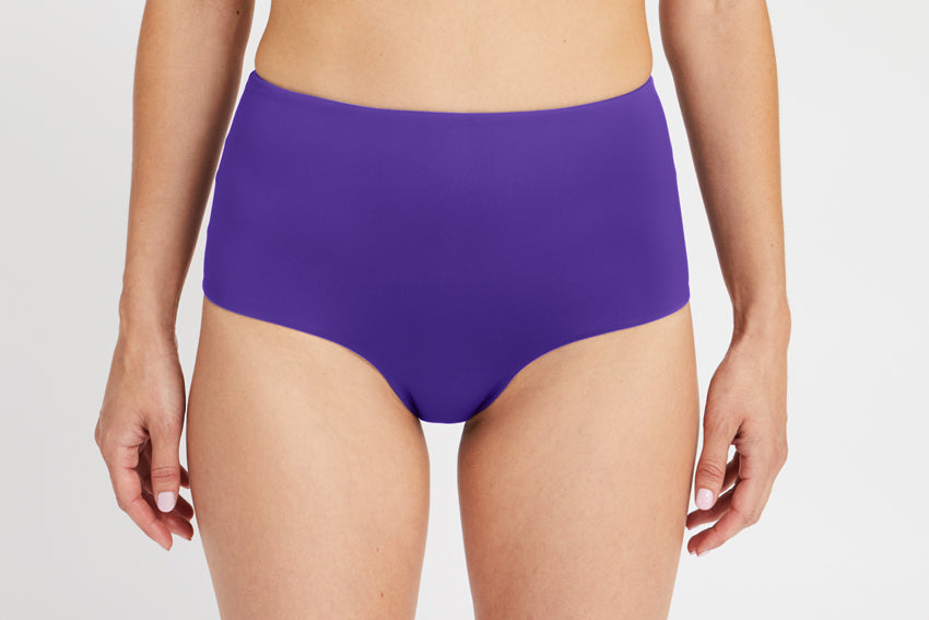 Bottom – low leg, purple – Front