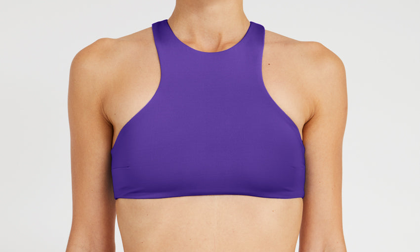 TOP – high neck, purple – Front