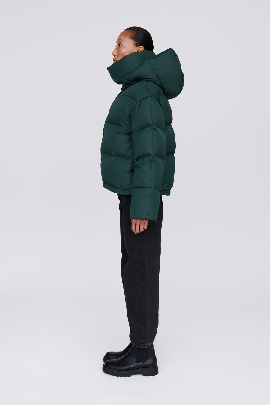 SWISS WASTE JACKET (unisex) – cropped, forest