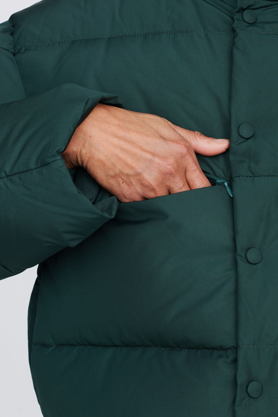 SWISS WASTE JACKET (unisex) – cropped, forest