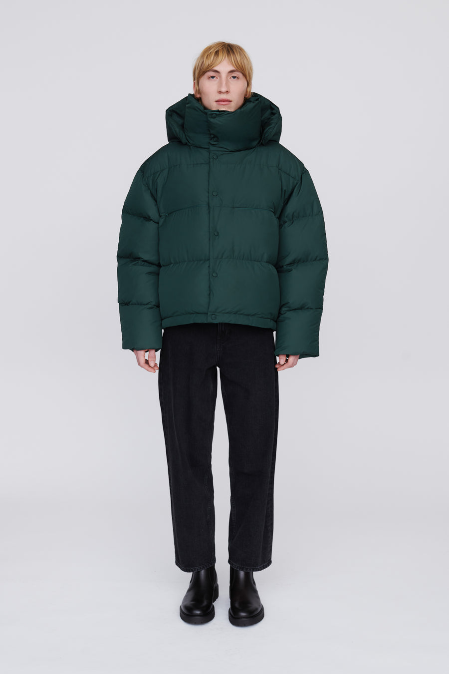 SWISS WASTE JACKET (unisex) – cropped, forest