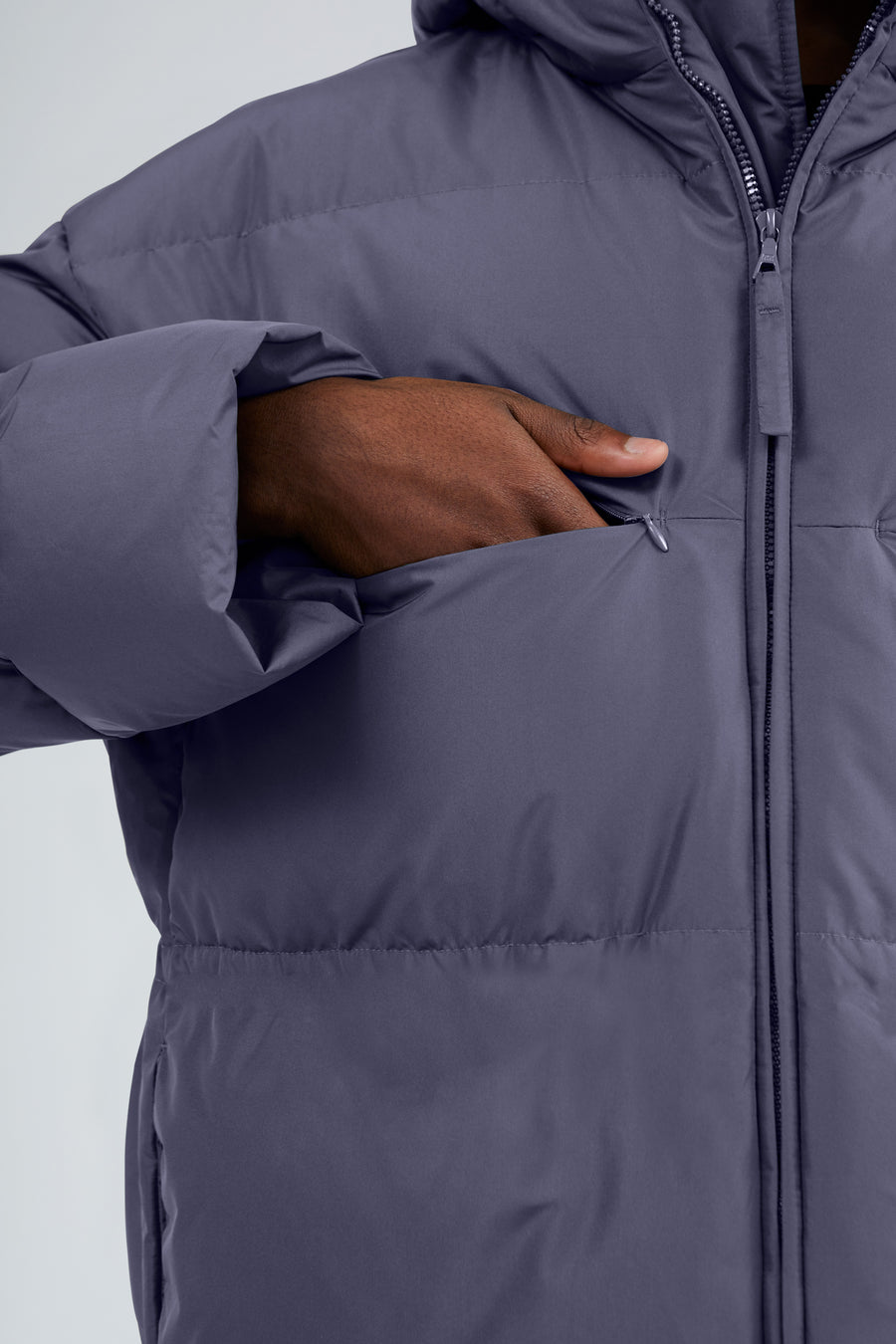 SWISS WASTE JACKET (unisex) – long, comet