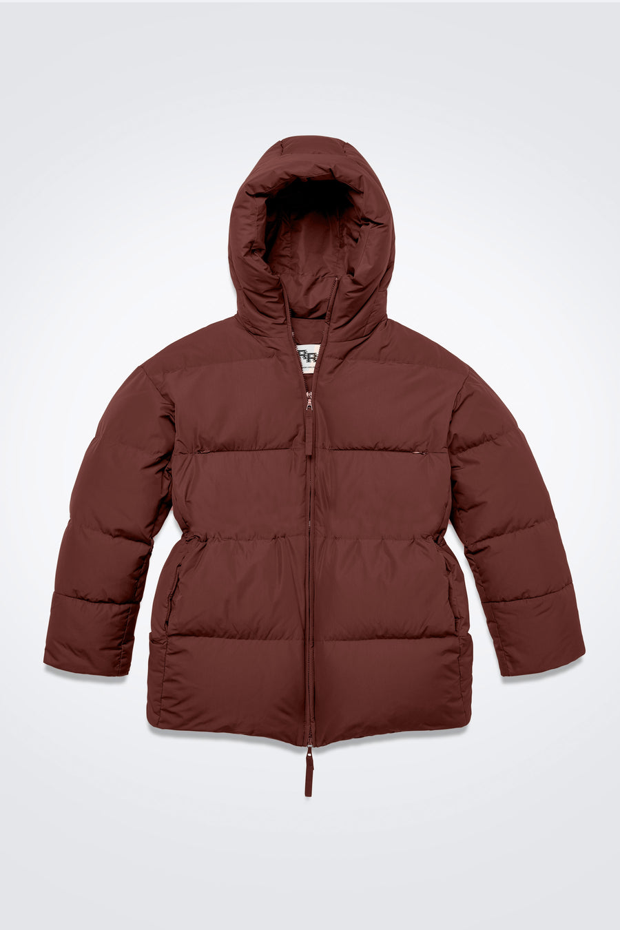 SWISS WASTE JACKET (unisex) – long, maroon