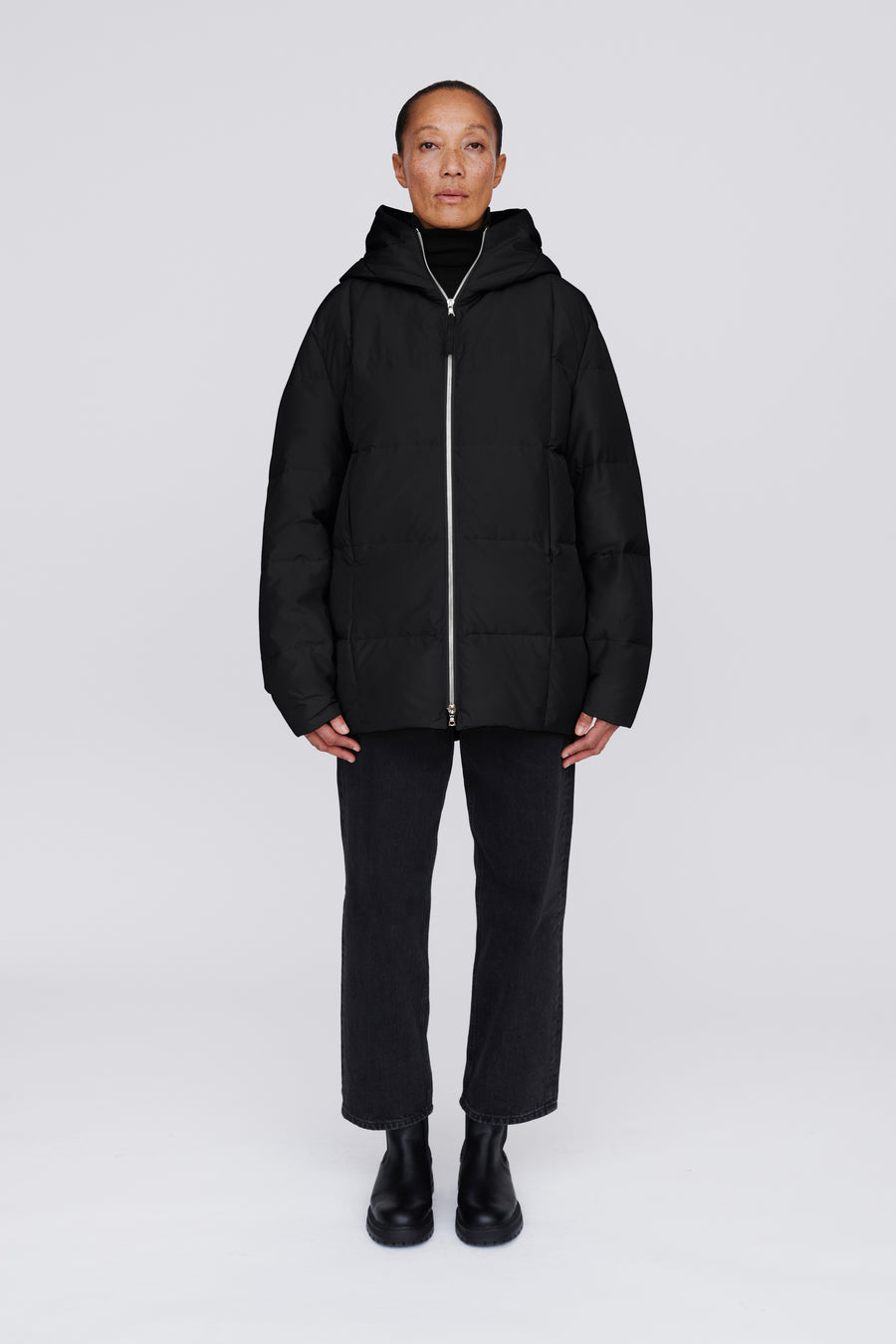 SWISS WASTE JACKET (unisex) – mid, black