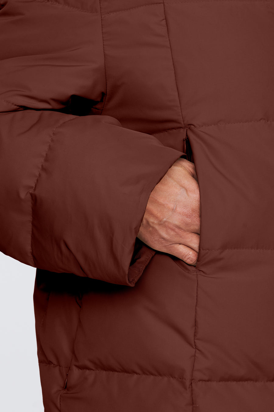 SWISS WASTE JACKET (unisex) – mid, maroon