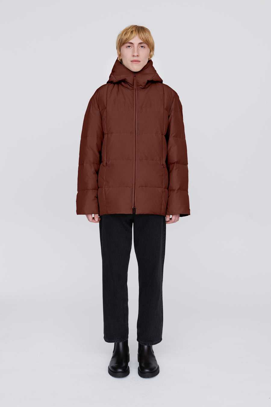 SWISS WASTE JACKET (unisex) – mid, maroon