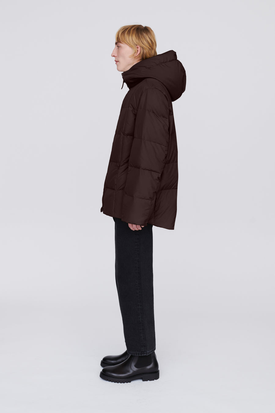 SWISS WASTE JACKET (unisex) – mid, chocolate