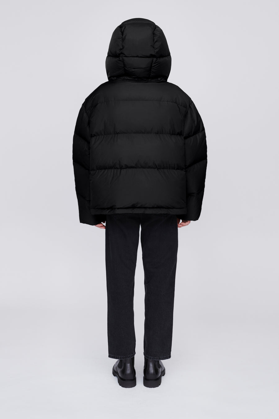 SWISS WASTE JACKET (unisex) – cropped, black