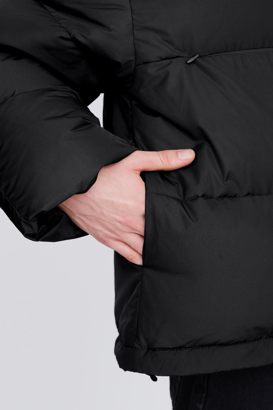 SWISS WASTE JACKET (unisex) – cropped, black