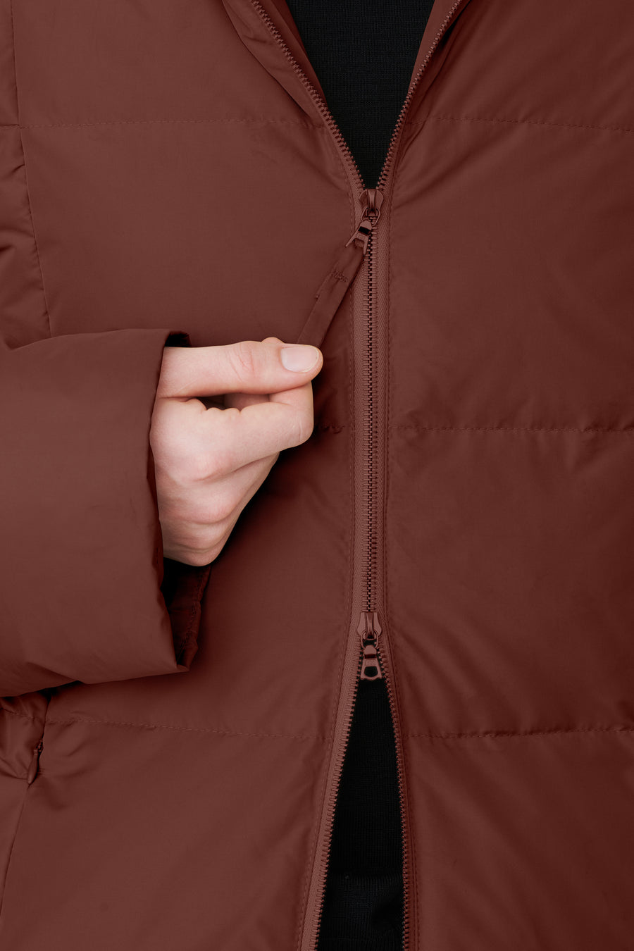 SWISS WASTE JACKET (unisex) – mid, maroon