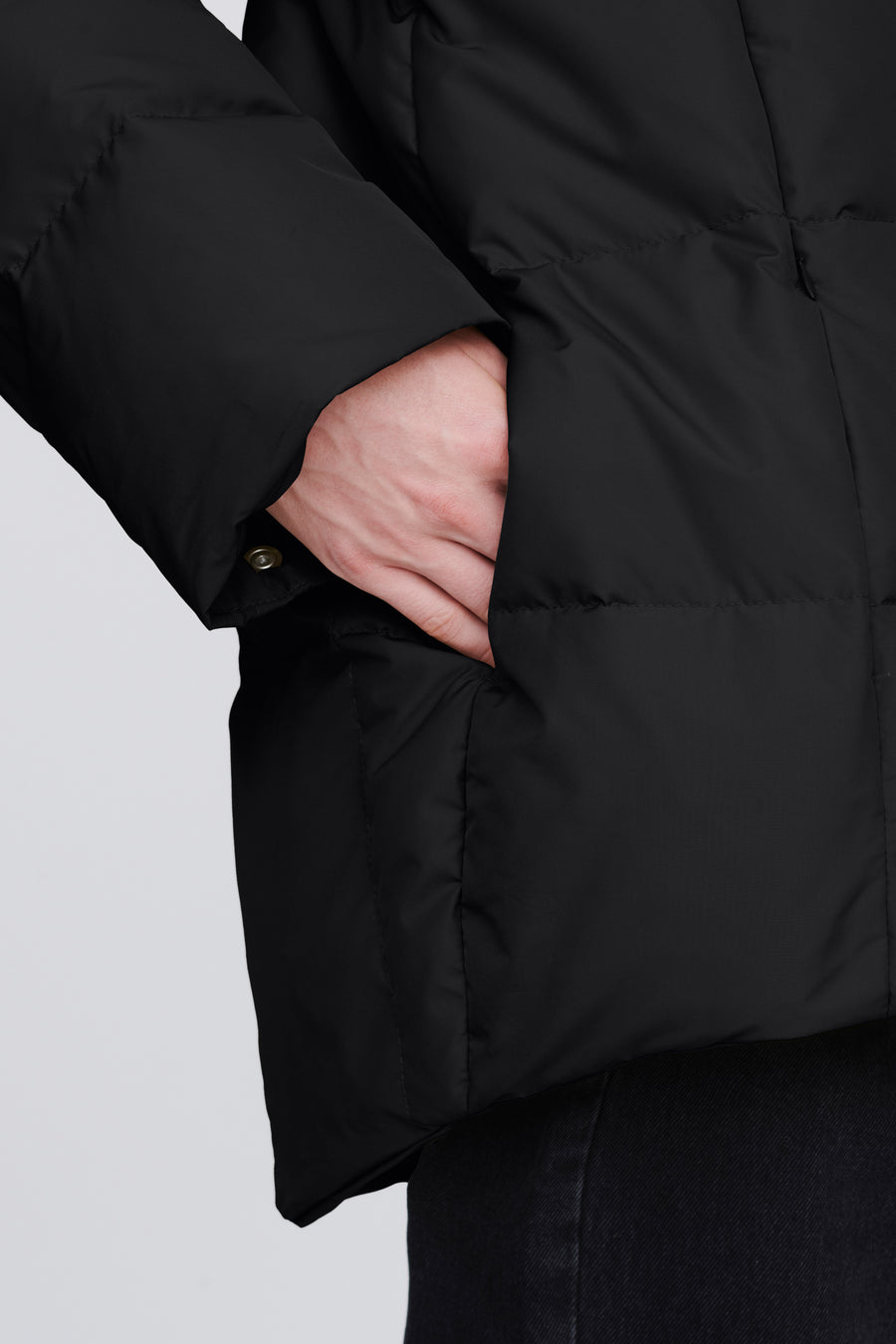 SWISS WASTE JACKET (unisex) – mid, black
