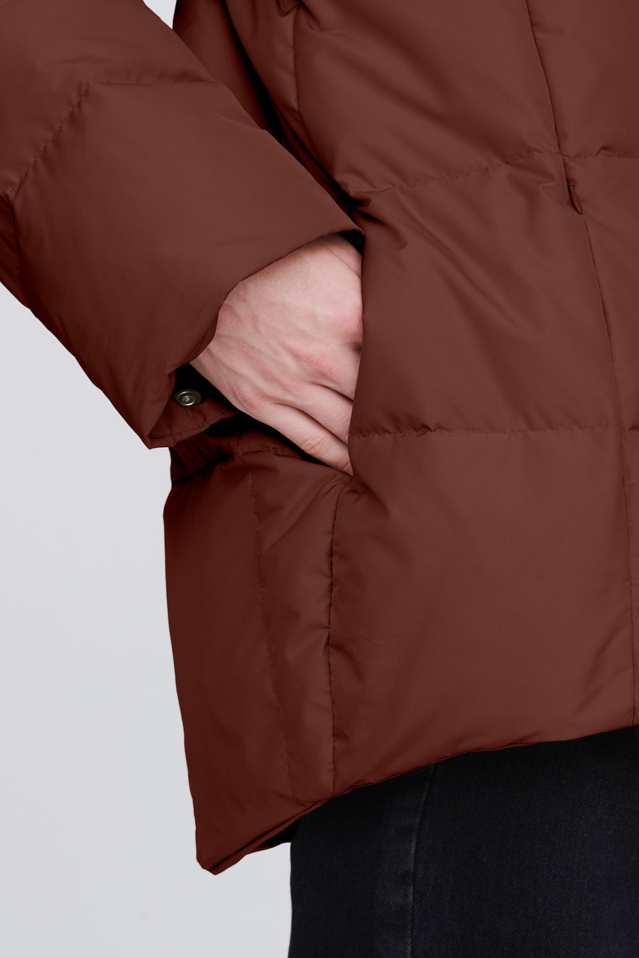 SWISS WASTE JACKET (unisex) – mid, maroon