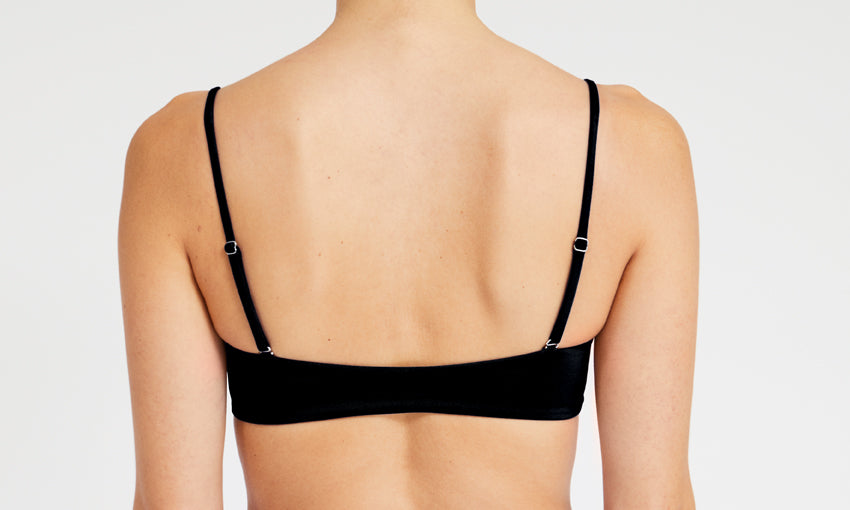 TOP – bandeau, black – Back