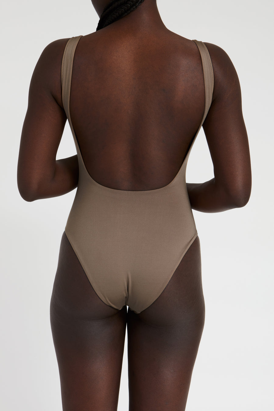 Swimsuit – square, brown