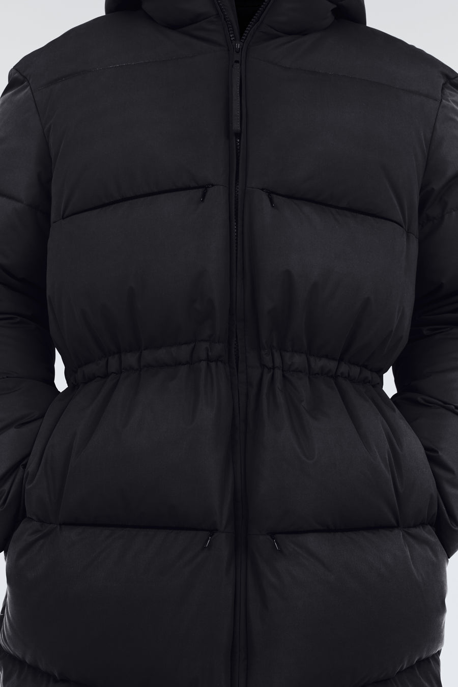 Swiss Waste Jacket – long, black